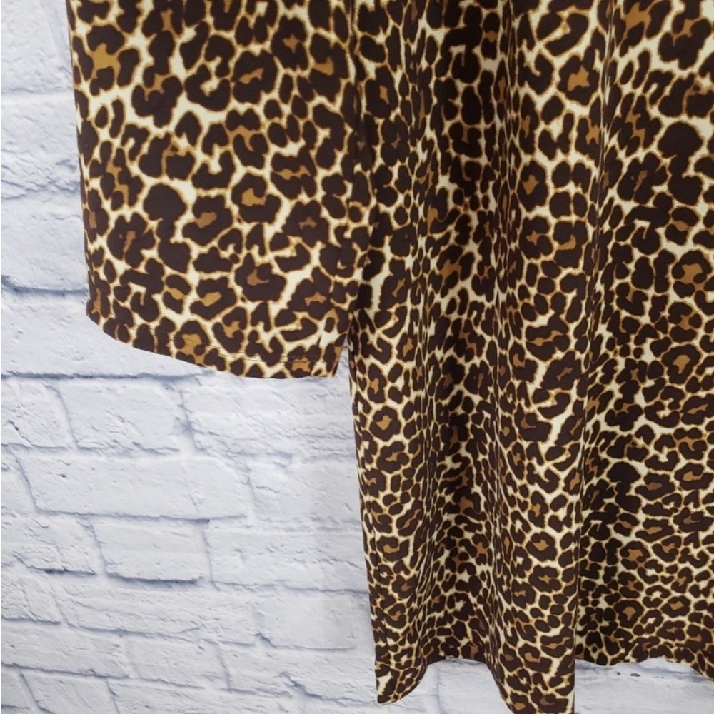 J. Crew crepe shift dress in cat leopard sz 2 NWOT - Picture 8 of 12
